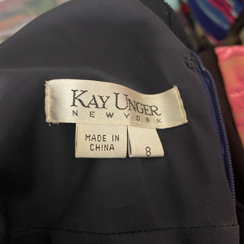 Kay Unger New York sleeveless surplice dress - Picture 7 of 7